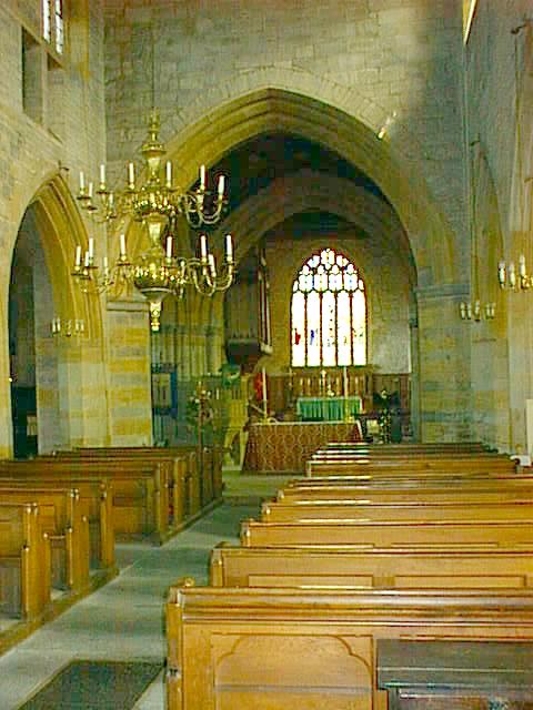 Interior of North Curry church